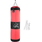 DEWIN Gancio Boxe da Allenamento Vuoto Kick Sandbag Lotta Karate Punch Sacco da Boxe Sandbag Sandbag, 4 Misure Disponibili(1m-Rosso)