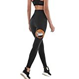 NHEIMA Pantaloni Sauna Dimagranti, Leggings Anticellulite Donna Fitness, Legging Termici Vita Alta in NANOTECHNOLOGIE per Sudar- Effetto Snellente e Push Up – Ideale per Yoga Corsa Palestra Sport (L)