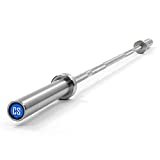 CAPITAL SPORTS Hybrid Men ECO - Bilanciere Olimpico, Bilanciere senza Pesi, Olympic Bar, Lunghezza: 220 cm, Peso: 20 kg, Estremità: 50 mm Ø, Manubrio: 28 mm Ø, Portata max.: 650 kg, Acciaio