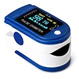 AUA Pulsossimetro da Dito, Saturimetro da Dito Portatile Professionale, 4 direzioni Regolabili, Display OLED a 2 Colori,misurazione SPO2, per Uso Domestico, Fitness e Sport estrem