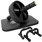 POWER GUIDANCE AB Wheel Roller Nero Ruota Allenamento Attrezzo per Addominali per Addominali Muscoli fintess
