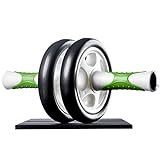Ultrasport Addominale Allenatore AB roller, incl. tappetino ginocchia, allenamento per uomini e donne Rullo per muscoli addominale con multifunzione, anche per anziani, trainer pieghevole salvaspazio
