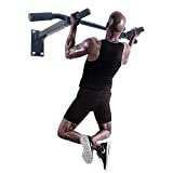 ISE Barra Trazioni per Parete & Soffitto a Casa, Sbarra Trazioni a Muro Multifunzione, Multi-Grip Pull Up Chin Up Bar per Sacco da Boxe, Max 120KG, Materiale di Fissaggio incl, SY-165