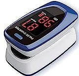 Gima SATURIMETRO OXY-2, Pulsoximetro da Dito, Portatile, Professionale, Rileva Saturazione e Battito, 2 Pile AAA incluse, Allarmi Visivi e Acustici, Display LED, Lingue GB, FR, IT, ES, PT