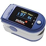 Pulox PO-200 Solo - Saturimetro Da Dito professionale certificato, con Display LCD con Letture Immediate Pulsossimetro misuratore Ossigeno (SpO2), Frequenza Del Polso (PR), per Adulti