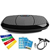 Bluefin Fitness Pedana Vibrante 3D con Doppio Motore | Oscillazione, Vibrazione + Movimento 3D | Ampia Superficie Antiscivolo | Altoparlanti Bluetooth | Progettata in UK